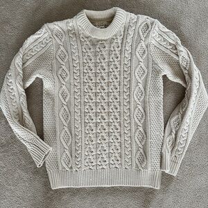 H&M Cream Cable Knit Sweater